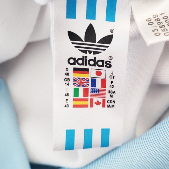 Adidas Argentina Buenos Aires Soccer White and Blue Firebird Tracksuit - Size M - Picture 4 of 9